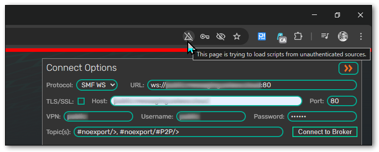 chrome unsafe scripts image